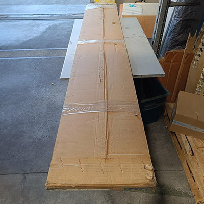 Tavola trampolino di ricambio imballata