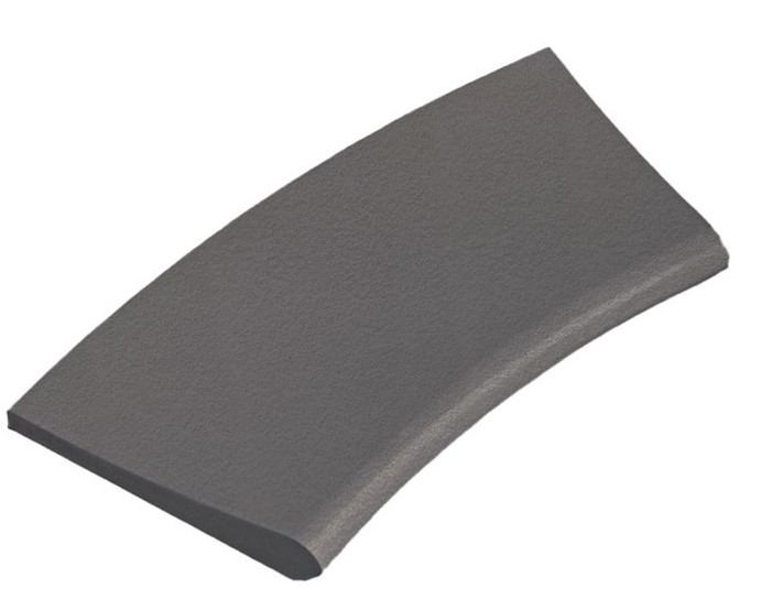 Bordo piscina Rossena antracite a raggio