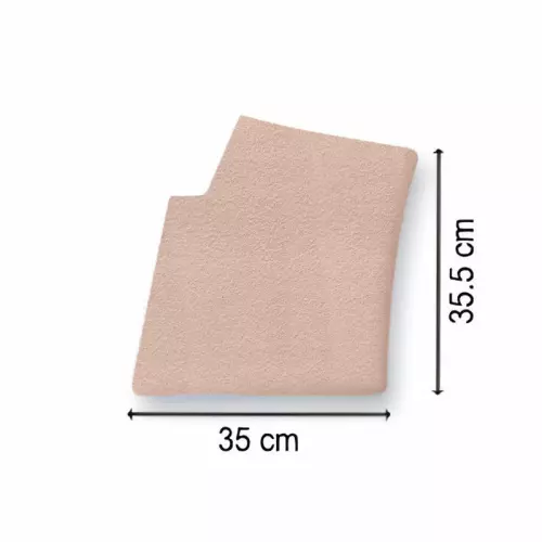 Bordo piscina Rossena ANGOLO SINISTRO SCALA ROMANA 35 x 35.5 cm - Rosa