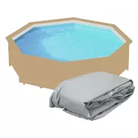 Liner di ricambio grigio per piscine in legno NORTHWOOD ottagonali, varie misure