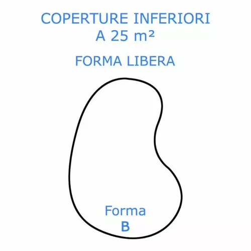 Copertura Isotermica Bubble Beige 400 µ - Forma Libera INFERIORE 25 m²