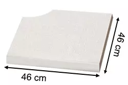 Bordo ANGOLO RETTO CURVO bianco per piscina