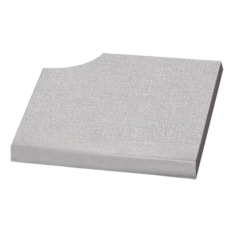 Bordo piscina Velluto GRIGIO Angolo retto curvo