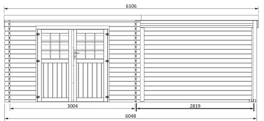 dimensioni casetta in legno Liv