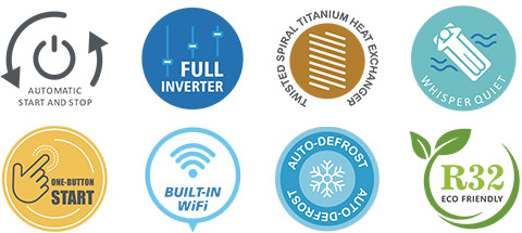 Vantaggi pompa di calore per piscina UX TURBO