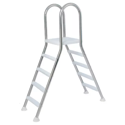 Scaletta PONTE a 4 gradini - 4X4 h.1,37 m - Per piscine fino a 1,32 m di altezza