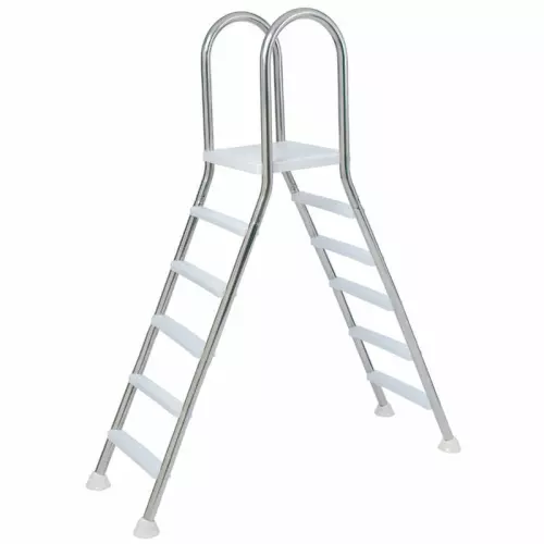 Scaletta PONTE a 5 gradini - 5X5 h.1,52 m - Per piscine fino a 1,50 m di altezza