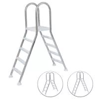 Scaletta PONTE in acciaio Inox 304L per piscine fuori terra