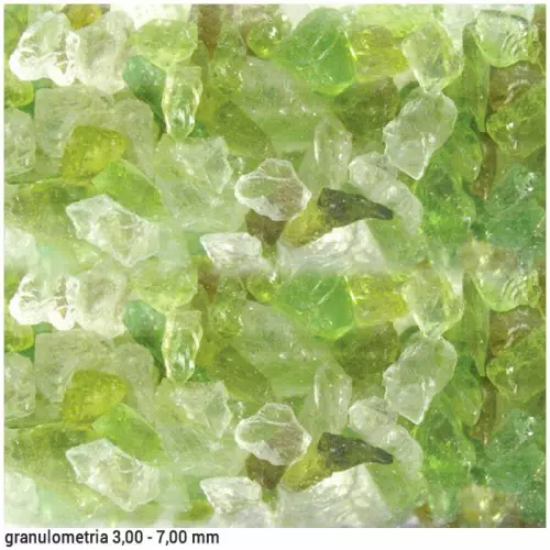 25 kg Vetro filtrante - granulometria 3,00 - 7,00 mm