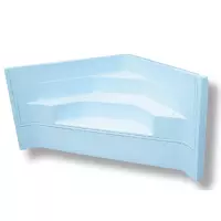 Scala interna ad angolo per piscina ANGLE, h 1,20 m con 3 scalini per posa su liner