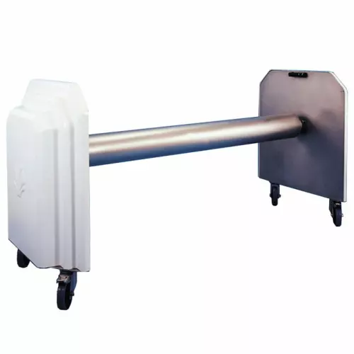 Rullo avvolgitore motorizzato ROLLERTUBE PLUS 2 teli in AISI 316 per piscina 25 x 12 m