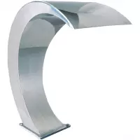 Cascata Mezzaluna Inox 316 per piscina