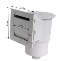 Skimmer esterno a Bocca Stretta per piscine rigide