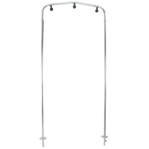 Doccia a tunnel ARCADE 35 in acciaio, con 1 arco a 3 o 5 soffioni