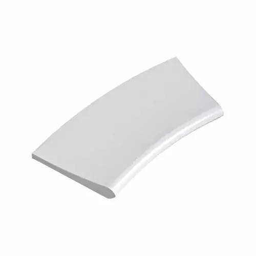 Bordo CURVO A RAGGIO Bianco liscio per piscina
