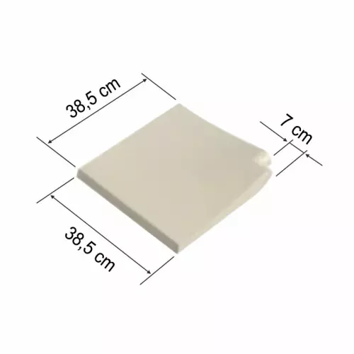 Bordo ANGOLO RETTO 38,5 x 38,5 cm Champagne liscio per piscina