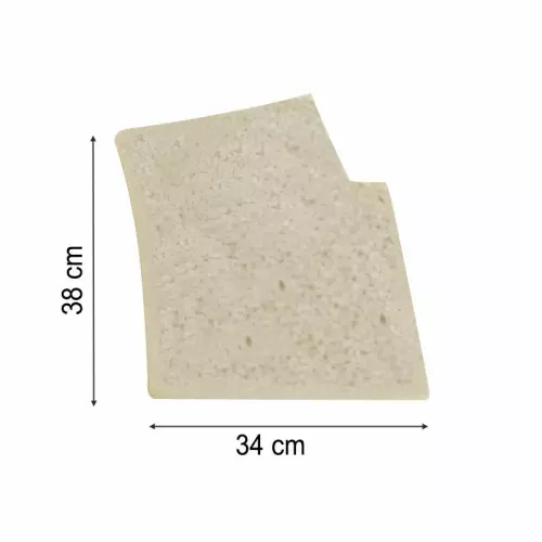 Bordo ANGOLO DESTRO SCALA ROMANA 34 x 38 cm Champagne sabbiato antiscivolo per piscina