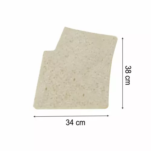 Bordo ANGOLO SINISTRO SCALA ROMANA 34 x 38 cm Champagne sabbiato antiscivolo per piscina