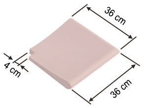 Standard Rosa Provenza liscio ANGOLO ROVESCIO