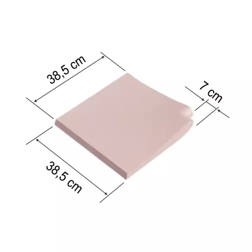 Bordo ANGOLO RETTO 38,5 x 38,5 cm Rosa Provenza liscio per piscina
