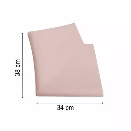 Bordo ANGOLO DESTRO SCALA ROMANA 34 x 38 cm Rosa Provenza liscio per piscina