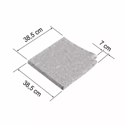 Bordo ANGOLO RETTO 38,5 x 38,5 cm Grigio sabbiato antiscivolo per piscina