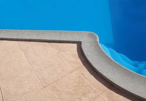 Bordo piscina sagomato GRIGIO SABBIATO antiscivolo