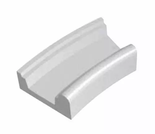 Canalina per bordo sfioratore Standard a RAGGIO per piscina con piletta Ø 100 mm